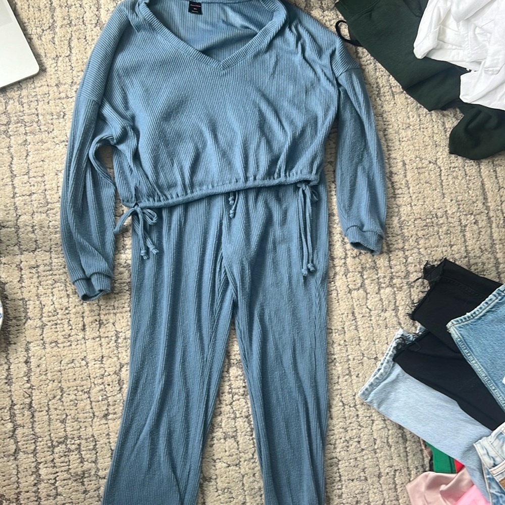 Blue long set Suzette collection